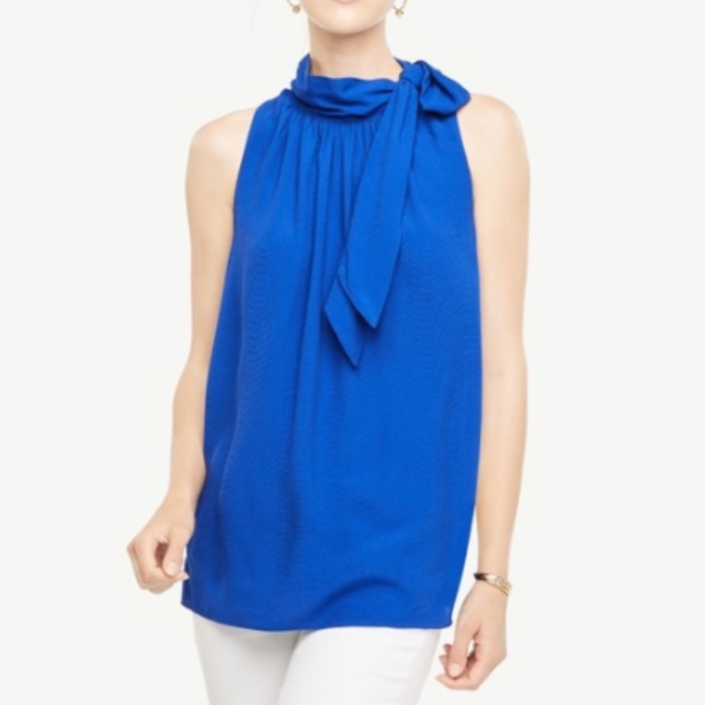 NWT Ann Taylor Tie Neck Halter Top